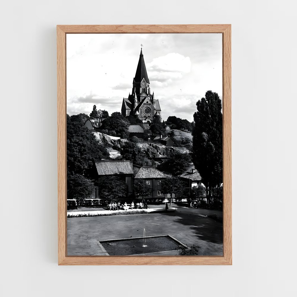 Poster Église sur la Colline – affiche Jeux Olympiques (vue 4)